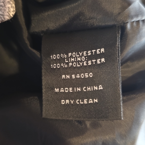 Nine West Gray Blazer Women’s Size 8 Textured Suit Jacket Career Office Wear - Picture 8 of 9